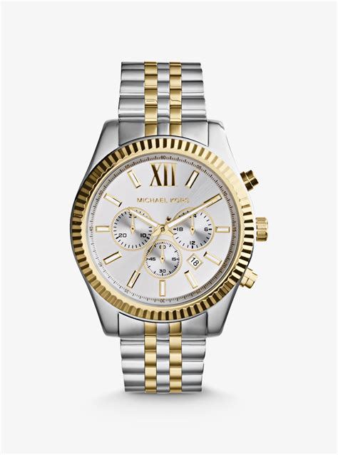 michael kors uhr herren lexington|michael kors gold tone.